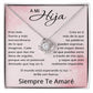 A Mi Hija Collar - A Mi Hija Necklace - Regalo Para Mi Hija En Español - Gift for My Daughter in Spanish