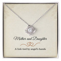 Load image into Gallery viewer, Mother’s Day Gift for Daughter – Mother and Daughter Gift - Mom Love Knot Pendant for Birthday or Christmas – A Link Tied by Angels Hands ShineOn Fulfillment
