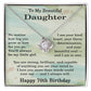 70th Birthday Gifts for Daughter - 70th Birthday Necklace for Daughter - Birthday Gift Ideas for 70 Year Old Daughter