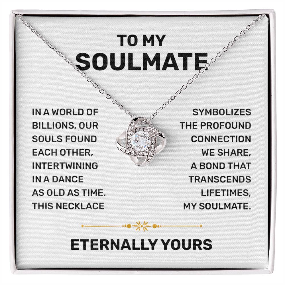 To My Soulmate Necklace for Women Wedding Day Gift for Bride from Groom