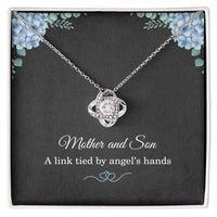 Load image into Gallery viewer, Mother’s Day Gift from Son – Mother Necklace from Son for Birthday or Christmas – A Link Tied by Angels Hands ShineOn Fulfillment
