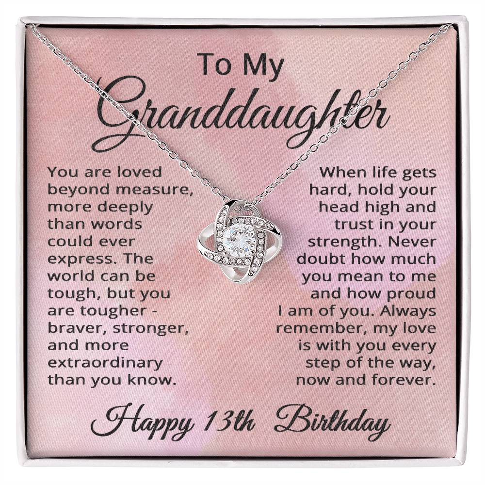 13th Birthday Gifts for Granddaughter Happy 13th Birthday Necklace Jewelry 13 Years Old Birthday Gift