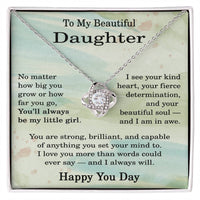 Load image into Gallery viewer, Birthday Gifts for Daughter Adult - To My Beautiful Daughter Necklace
