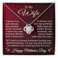 Happy Mother's Day Gifts for Wife Happy Mother's Day Necklace Jewelry