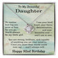 92nd Birthday Gifts for Daughter - 92nd Birthday Necklace for Daughter - Birthday Gift Ideas for 92 Year Old Daughter