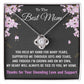 To The Best Mom Love Knot Necklace – Heartfelt Gift for Mom with Message Card