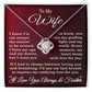 To My Wife Necklace from Husband