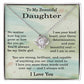 To My Daughter Necklace from Dad and Mom