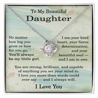 Load image into Gallery viewer, To My Daughter Necklace from Dad and Mom - Christmas Gifts for Daughter Unique
