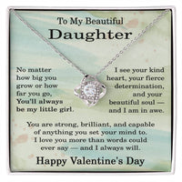 Load image into Gallery viewer, Daughter Valentines Day Necklace for Daughter from Dad
