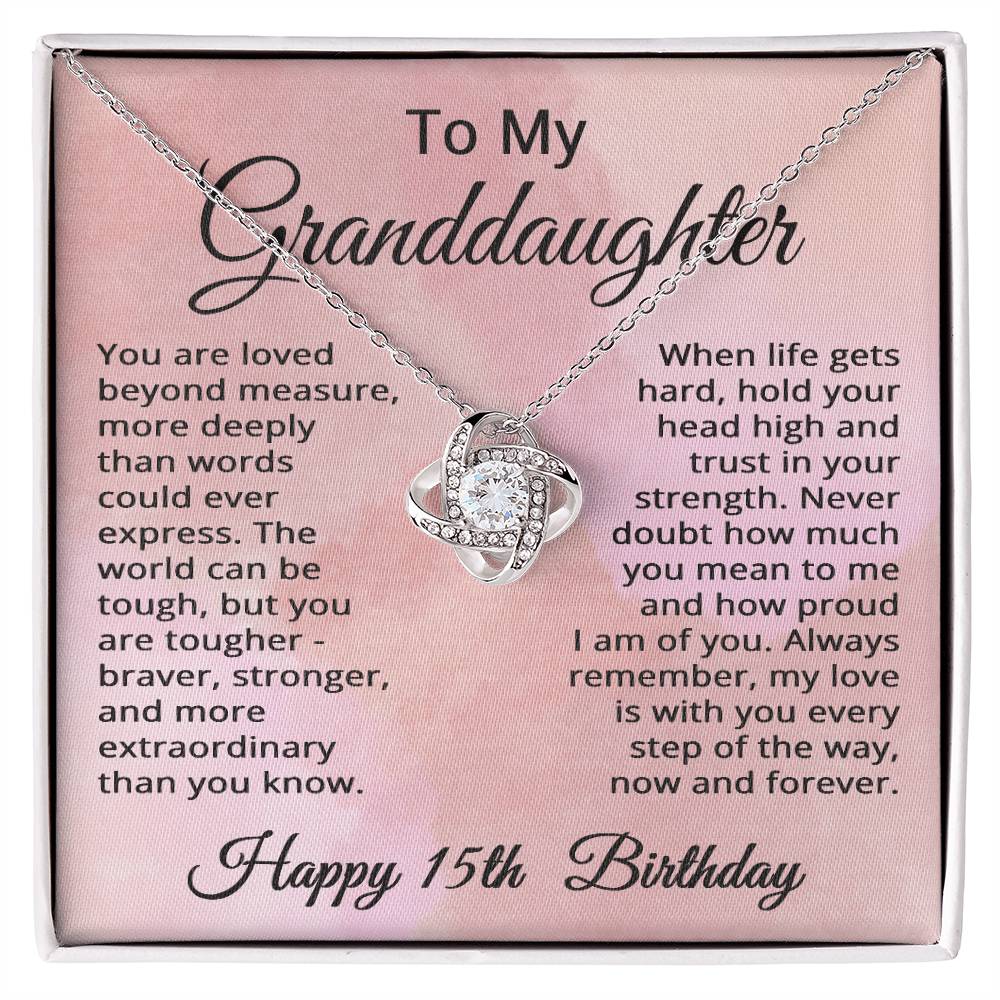 15th Birthday Gifts for Granddaughter Happy 15th Birthday Necklace Jewelry 15 Years Old Birthday Gift