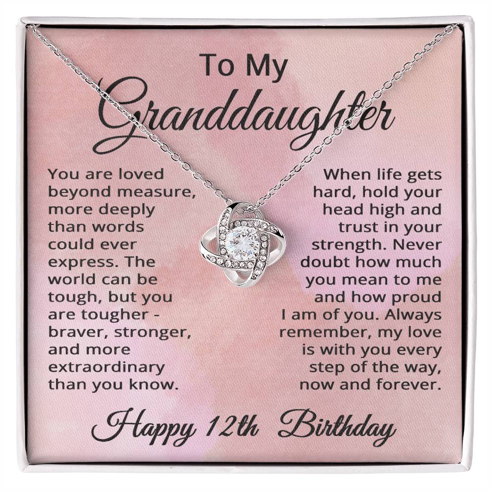 12th Birthday Gifts for Granddaughter Happy 12th Birthday Necklace Jewelry 12 Years Old Birthday Gift