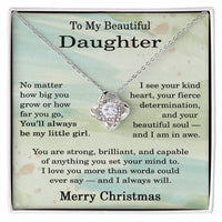 Load image into Gallery viewer, Christmas Gifts for Daughters Adult - To My Daughter Necklace for Christmas from Mom
