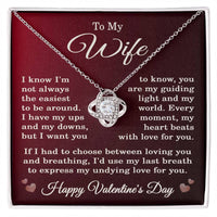 Load image into Gallery viewer, Valentine's Day Necklace for Wife, Love Knot Jewelry from Husband with Box
