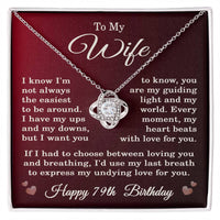 Load image into Gallery viewer, 79th Birthday Gifts for Wife - To My Wife Necklace
