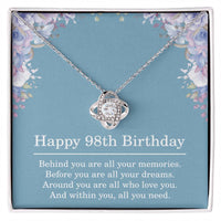 Load image into Gallery viewer, 98th Birthday Gifts for Women Best Friend Gift for Her 98 Year Old Birthday Necklace
