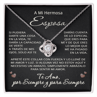 Load image into Gallery viewer, Regalo Para Mi Esposa de Esposo, Collar Nudo de Amor - Spanish Wife Necklace Gift
