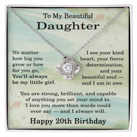 Load image into Gallery viewer, 20th Birthday Gifts for Daughter - To My Daughter Necklace
