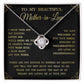 Thank You Gifts for Mother-in-Law Jewelry, Beautiful Mother-in-Law Love Knot Necklace, Inspirational Mother's Day Gifts for Women, Gifts from Daughter-in-Law to Mother-in-Law