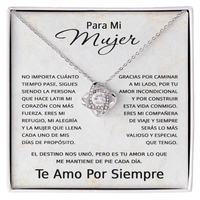 Load image into Gallery viewer, Regalo para mujer cumpleaños, Regalo De Aniversario en español - Collar Love Knot
