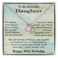 Load image into Gallery viewer, 90th Birthday Gifts for Daughter - To My Daughter Necklace
