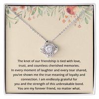 Load image into Gallery viewer, Best Friend Birthday Gifts for Her Best Friend Necklace Friendship Jewelry The Knot Of Jewelry Bestie Christmas Gift BFF
