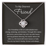 Load image into Gallery viewer, To My Friend Necklace for Women Friendship Necklace The Knot Of Bestie Jewelry BFF Gift Love Knot Pendant
