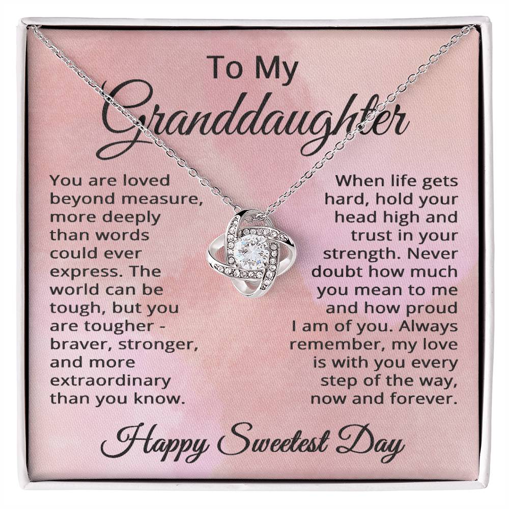 Happy Sweetest Day Gifts for Granddaughter Happy Sweetest Day Necklace Jewelry
