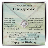 Load image into Gallery viewer, 1st Birthday Gifts for Daughter - To My Daughter Necklace
