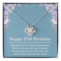 Load image into Gallery viewer, 27th Birthday Gifts for Women Best Friend Gift for Her 27 Year Old Birthday Necklace
