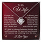 I Love You Gifts for Wife I Love You Necklace Jewelry