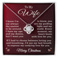 Merry Christmas Gifts for Wife Merry Christmas Necklace Jewelry