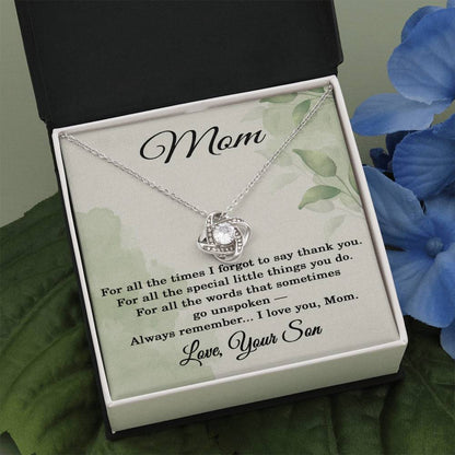Mom Necklace from Son - Mom Birthday Gift from Son - Jewelry for Mothers from Son