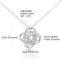 Load image into Gallery viewer, To My Wonderful Mom Necklace from Son with Message Card, Sentimental Love Knot Gift for Mom ShineOn Fulfillment

