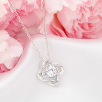 Load image into Gallery viewer, Graduation Gift for Her - Inspirational Birthday Love Knot Necklace for Sister
