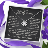 Load image into Gallery viewer, To My Girlfriend Necklace for Women, Jewelry for Birthday, Christmas, Valentine's Day, or Anniversary - Love Knot Pendant
