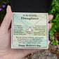 Daughter Mother’s Day Necklace with Message Card – Love Knot “To My Beautiful Daughter” Gift