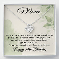 Load image into Gallery viewer, 34th Birthday Gifts for Mom - Mom Necklace for Women
