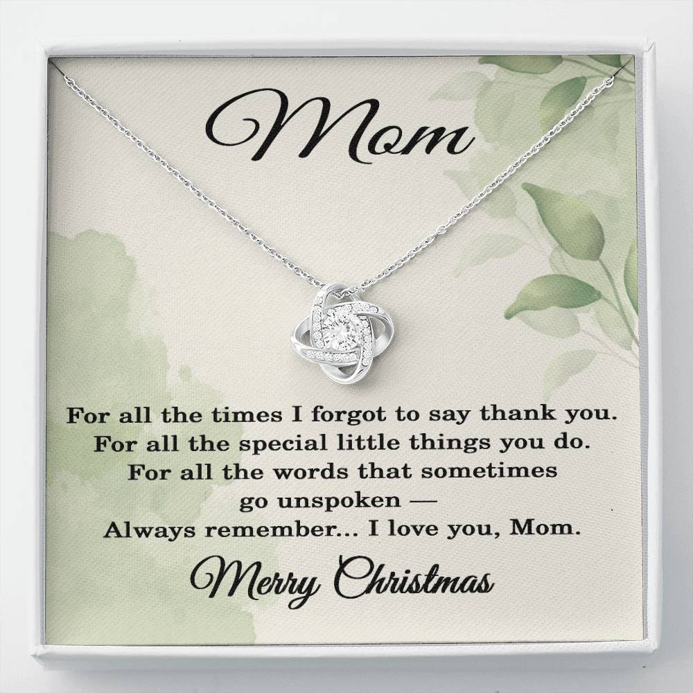 Merry Christmas Gifts for Mom - Merry Christmas Necklace for Mom - Merry Christmas Jewelry for Mothers
