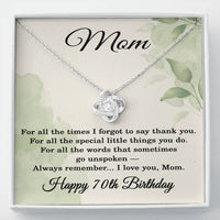 Load image into Gallery viewer, 70th Birthday Gifts for Mom - Mom Necklace for Women
