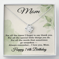 Load image into Gallery viewer, 76th Birthday Gifts for Mom - Mom Necklace for Women
