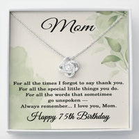 Load image into Gallery viewer, 75th Birthday Gifts for Mom - Mom Necklace for Women
