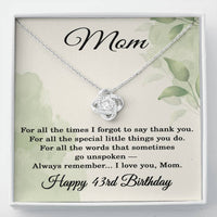 Load image into Gallery viewer, 43rd Birthday Gifts for Mom - Mom Necklace for Women
