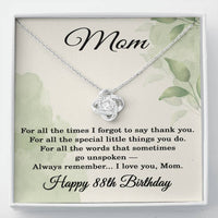 Load image into Gallery viewer, 88th Birthday Gifts for Mom - Mom Necklace from Daughter
