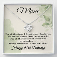 Load image into Gallery viewer, 93rd Birthday Gifts for Mom - Mom Necklace from Daughter
