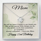22nd Birthday Gifts for Mom - 22nd Birthday Necklace for Mom - Happy 22nd Birthday Jewelry for Mothers