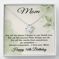 Load image into Gallery viewer, 56th Birthday Gifts for Mom - Mom Necklace for Women
