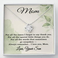 Load image into Gallery viewer, Mom Gift from Son - To My Mom Necklace from Son
