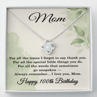 Load image into Gallery viewer, 100th Birthday Gifts for Mom - Mom Necklace for Women
