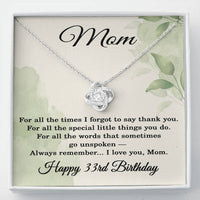 Load image into Gallery viewer, 33rd Birthday Gifts for Mom - Mom Necklace for Women

